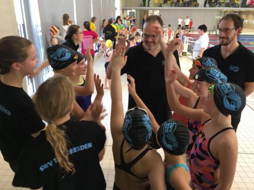 Örtliche Prüfung im Schnellschwimmen